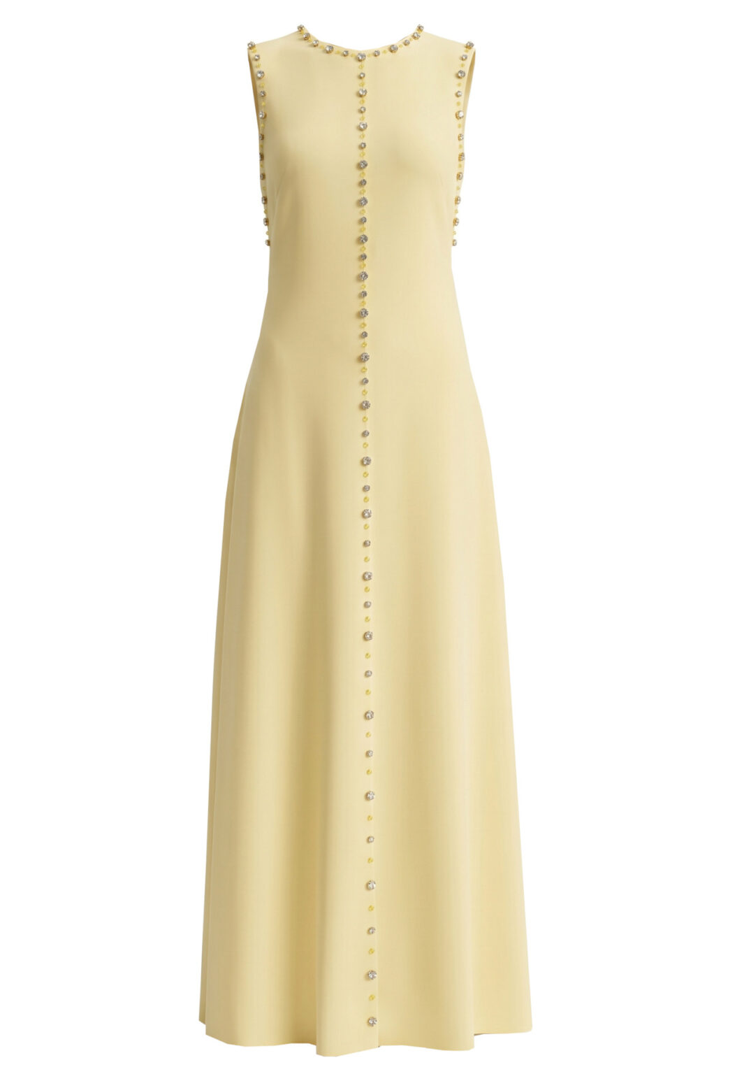 Crystal Embellished A Line Maxi Dress
