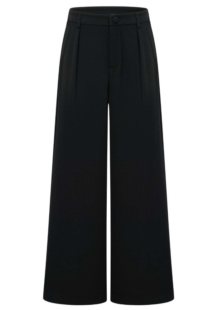 Long Sleeve Draped Detail Suit Black 10