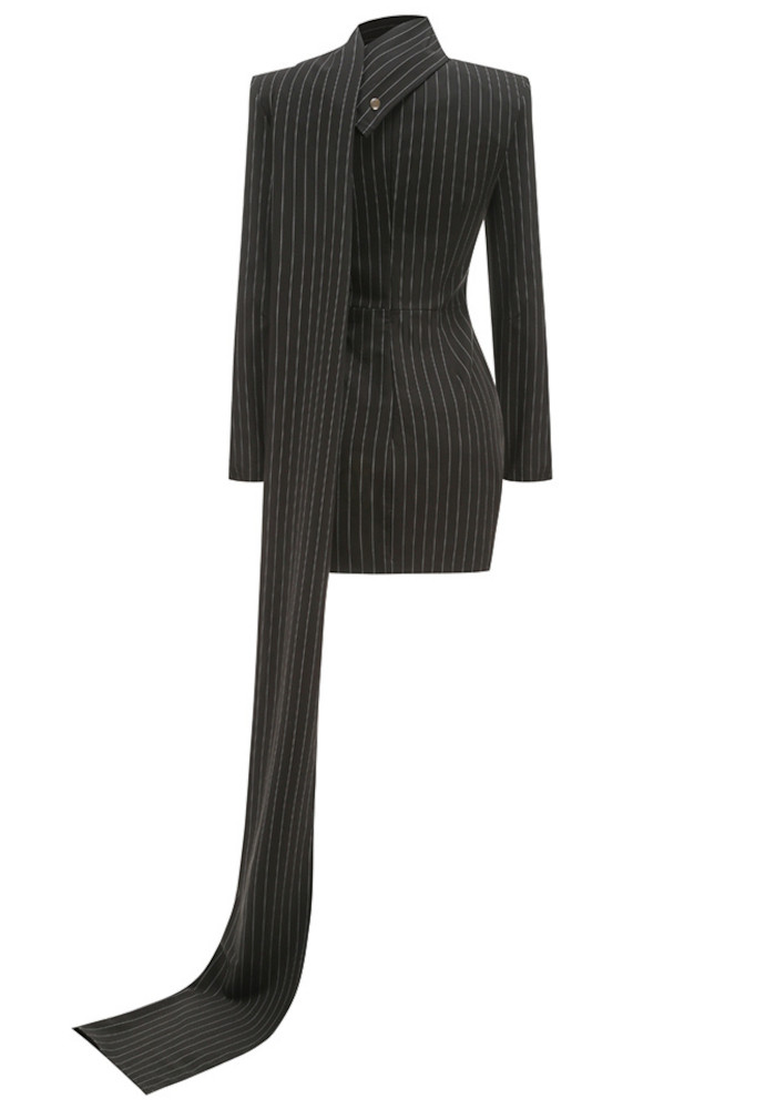 Long Sleeve Striped Dress