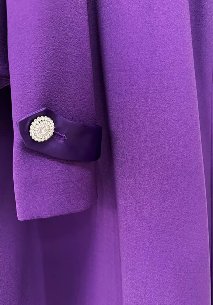 Long Sleeve Two Piece Maxi Dress Purple 10 Long Sleeve Two Piece Maxi Dress Purple 10