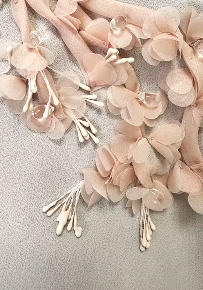 Floral Detail A Line Maxi Dress Nude 10 Floral Detail A Line Maxi Dress Nude 10